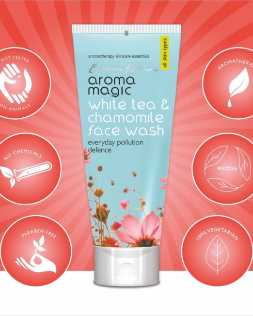 Aroma Magic White Tea & Chamomile Face Wash Everyday Pollution Defence (All Skin Types) 100ml