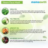 Mamaearth Neem Face Mask With Neem & Tea Tree For Pimples and Zits 100g