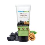 Mamaearth Charcoal Face Scrub For Oily Skin & Normal skin With Charcoal & Walnut 100g