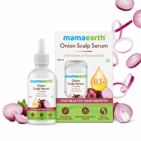 Mamaearth Onion Scalp Serum with Onion & Niacinamide for Healthy Hair Growth 50ml