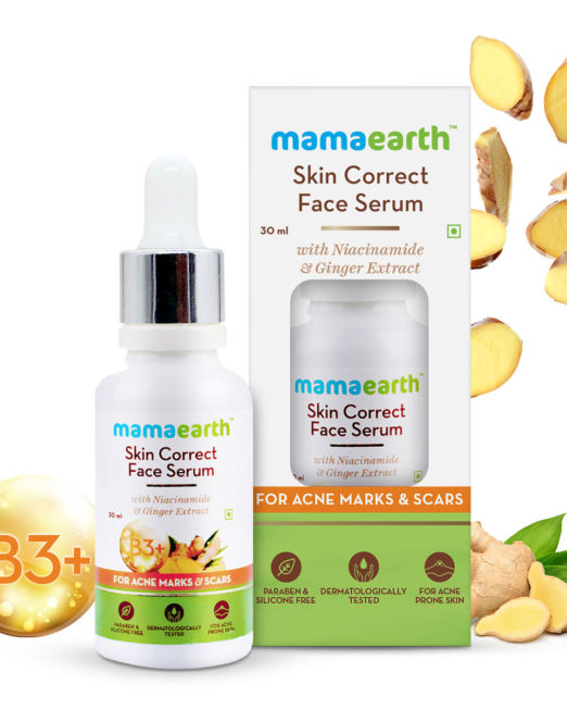 Mamaearth Skin Correct Face Serum with Niacinamide and Ginger Extract 30ml