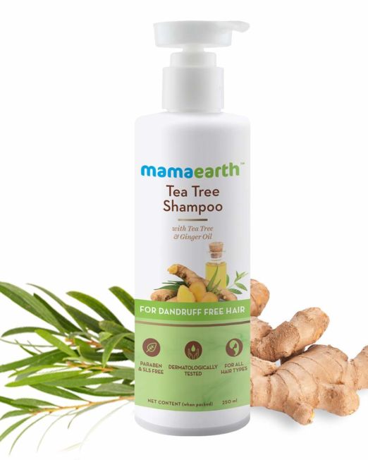 Mamaearth Tea Tree Anti Dandruff Shampoo With Ginger Oil 250ml