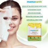 Mamaearth Vitamin C Bamboo Sheet Mask with Vitamin C & Honey for Skin Illumination 25g