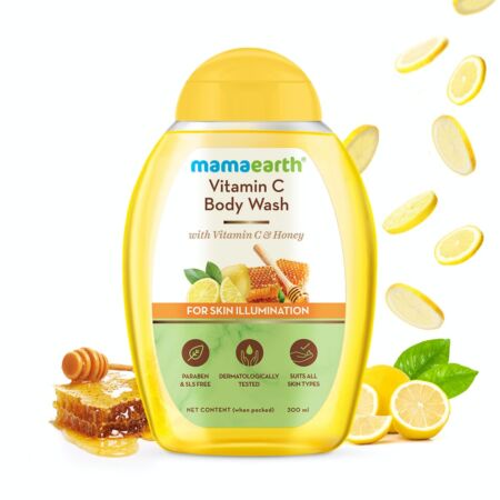 Mamaearth Vitamin C Body Wash With Vitamin C & Honey For Skin Illumination 300ml