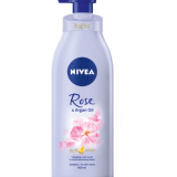 NIVEA Body Lotion  Rose & Argan Oil – For Dry Skin