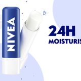 NINIVEA Lip Balm, Original Care, for 24h Moisture with Shea Butter & Natural Oils (4.8gm)