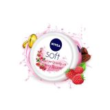 Nivea SOFT Light cream with Vit E, Jojoba oil & Berry fragrance for Non-sticky, Soft & Hydrated skin