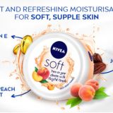 Nivea Soft Light Moisturizer Cream Playful Peach For Hands And Body