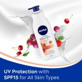 Nivea Body Lotion Natural Glow, Cell Repair, SPF 15 & 50x Vitamin C