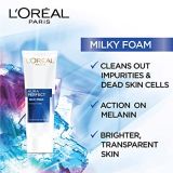 L’Oreal Paris Aura Perfect Milky Foam Facewash, Cleansing + Brightening (50ml)