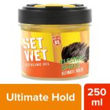 Set Wet Hair Gel for Men Ultimate Hold | Electric Spikes | No Alcohol No Sulphate (250ml)