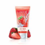 Lakme Blush & Glow Strawberry Gel Face Wash 100% Real Strawberry Extract