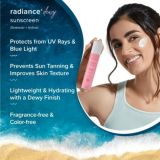Aqualogica Radiance+ Dewy Sunscreen with Watermelon & Niacinamide – SPF 50+ & PA+++ (50g)
