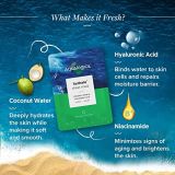 Aqualogica Hydrate+ Sheet Mask with Coconut Water & Hyaluronic Acid (25ml)