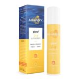 Aqualogica Glow+ Dewy Sunscreen with Papaya & Vitamin C – SPF 50 PA+++ for UVA/B (50g)