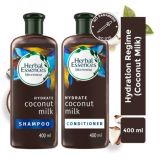 Herbal Essences Coconut Milk Shampoo & Conditioner For Hydration & Softness – No Parabens, No Colourants (400ml each)