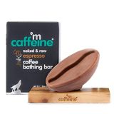 MCaffeine Espresso Coffee Bathing Bar – pH 5.5 Soap Free Syndet Bar with Vitamin E for Deep Cleansing (100gm)