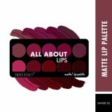Swiss Beauty All about Lip Palette with 10 Creamy and Matte Pigmented (12gm)