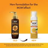 WOW Skin Science Sunscreen Gel For All Skin Types, SPF 55 PA++++, Lightweight & Quick Absorbing (100ml)