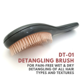 Alan Truman DT-01 Detangling Brush – Grey Pink