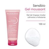 Bioderma Sensibio Gel Moussant Soothing Foaming Soap Free Gel Moisturises Face & Eyes (100ml)