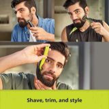 Philips OneBlade Hybrid Trimmer And Shaver With 3 Trimming Combs (QP2525/10)