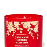 BATH & BODY WORKS JAPANESE CHERRY BLOSSOM SCENTED CANDLE 411G