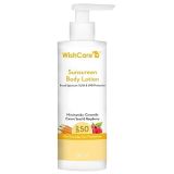 Wishcare SPF50 Sunscreen Body Lotion Broad Spectrum – PA+++ UVA & UVB Protection With No White Cast (200ml)