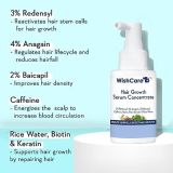 Wishcare Hair Growth Serum Concentrate – Redensyl, Anagain, Caffeine, Biotin, Keratin & Rice Water (30ml)