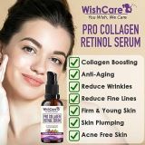 Wishcare Pro Collagen 2% Retinol Serum With Bakuchiol & Niacinamide For Anti-aging – Retinol Serum (30ml)
