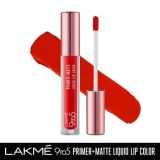 Lakme 9to5 Primer + Matte Liquid Lip Color (4.2ml)