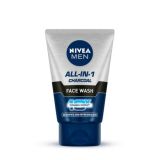 Nivea MEN Face Wash, All in 1 Charcoal, to Detoxify & Refresh Skin with 10x Vitamin C Effect (100g)
