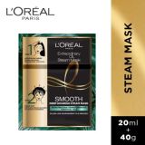 L’Oreal Paris Extraordinary Oil Smooth Steam Mask, Nourishing for Smooth & Frizz-Free Hair (20ml + 40g)