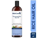 WishCare Fermented Rice Hair Growth Oil – Strength & Growth Formula – With Deep Root Hair Applicator (200ml)