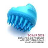 Alan Truman Scalp SOS – Scalp Massage & Shampoo Brush – Blue (1Pc)