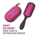 Alan Truman Knot No More Detangling & Hair Care Brush – Pink Hot Glare