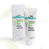 MCaffeine Vitamin C Green Tea Face Scrub & walnut for Dirt & Blackheads Removal (100gm)