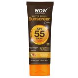 WOW Skin Science Sunscreen Matte Finish SPF 55 PA+++ UVA & UVB Protection (80ml)